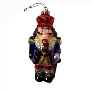 2010 KREBS Mouth Blown Glass NUTCRACKER Christmas Ornament H53